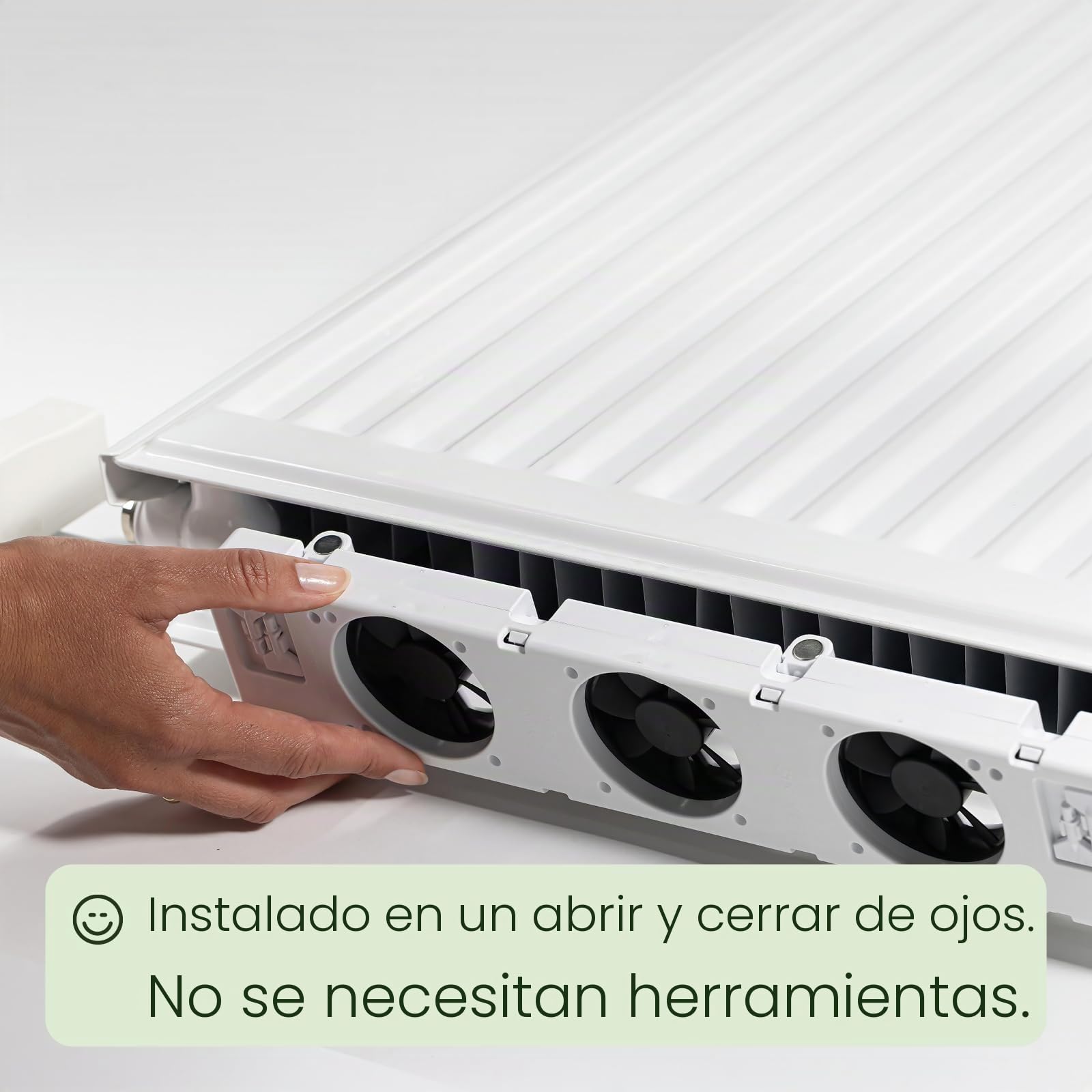 SpeedComfort Set de 3 Unidades: Ventilador de calefacción Inteligente para calefactores, Larga duración para calefactores y radiadores, para Ahorrar energía y costes de calefacción