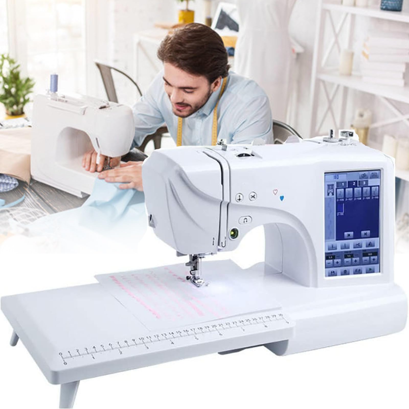 7-Inch Computerised Digital Sewing Machine,3.93