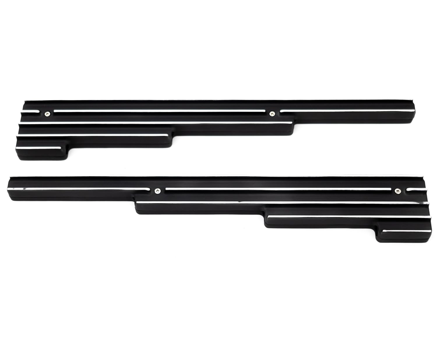 Finned Black Billet Aluminum Wire Loom Set – Fits Up to 9.5mm Wires