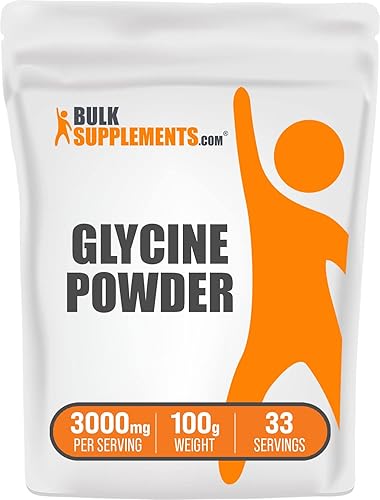 BulkSupplementscom Polvo de glicina - Suplementos ATP - Suplemento de aminoácidos - Suplementos de glicina - Suplementos nutricionales de