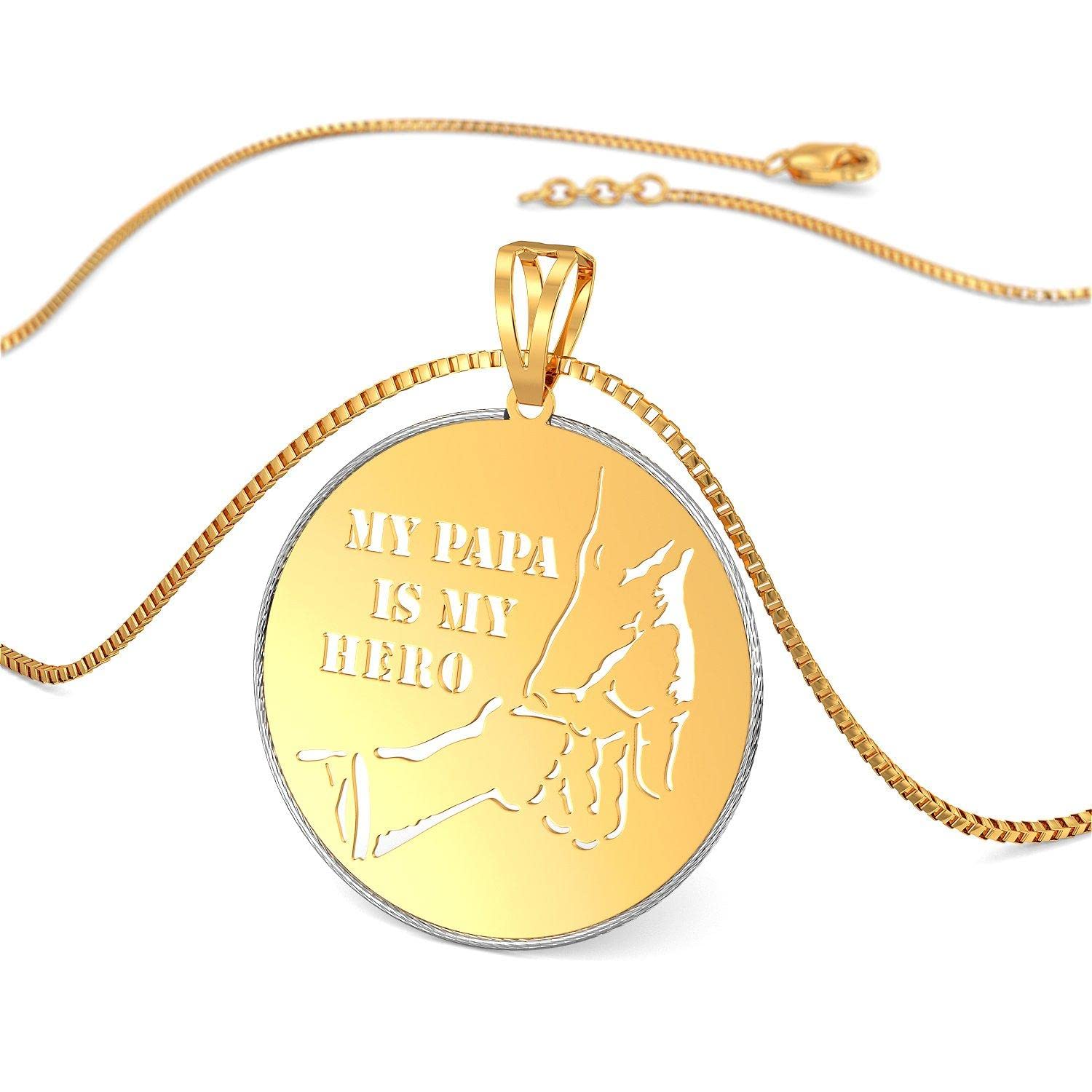 22k purity yellow gold Father's day collection men's pendant
