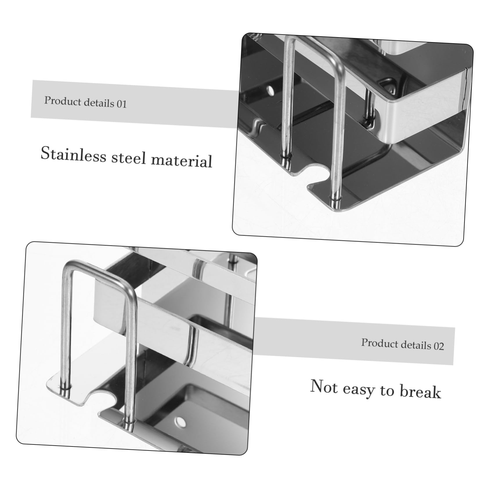 Amosfun 4piezas Soporte De Cepillos De Dientes Inoxidable Organizador Montaje Pared Sin Perforación Estante para Cepillos y De Dientes Accesorio Elegante y para Baños