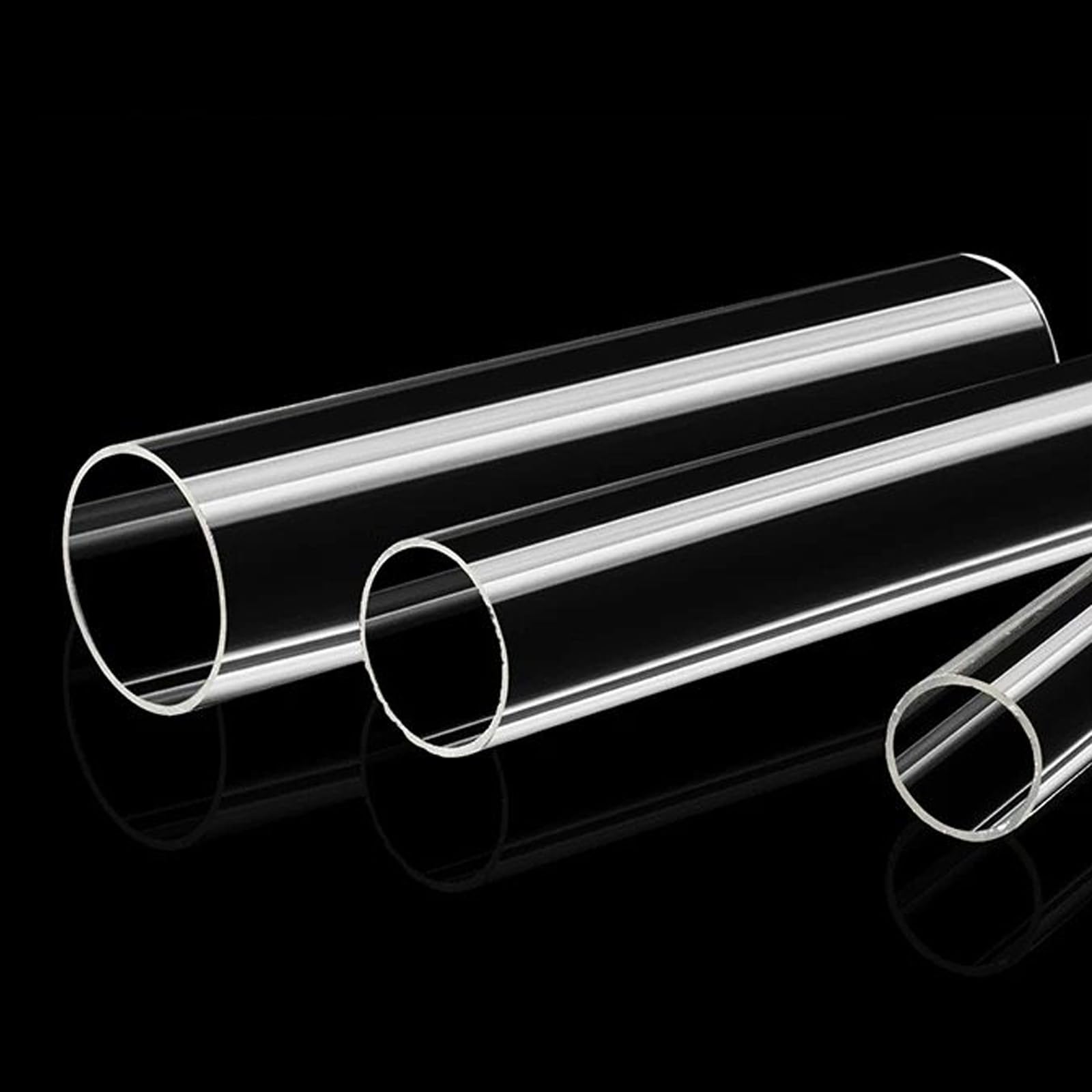 Tubo Acrilico Trasparente Cilindro Cavo Rotondo in Plastica Rigida con Superficie Liscia per DIY Creativo Display Industria e Laboratorio,140mmx3mm