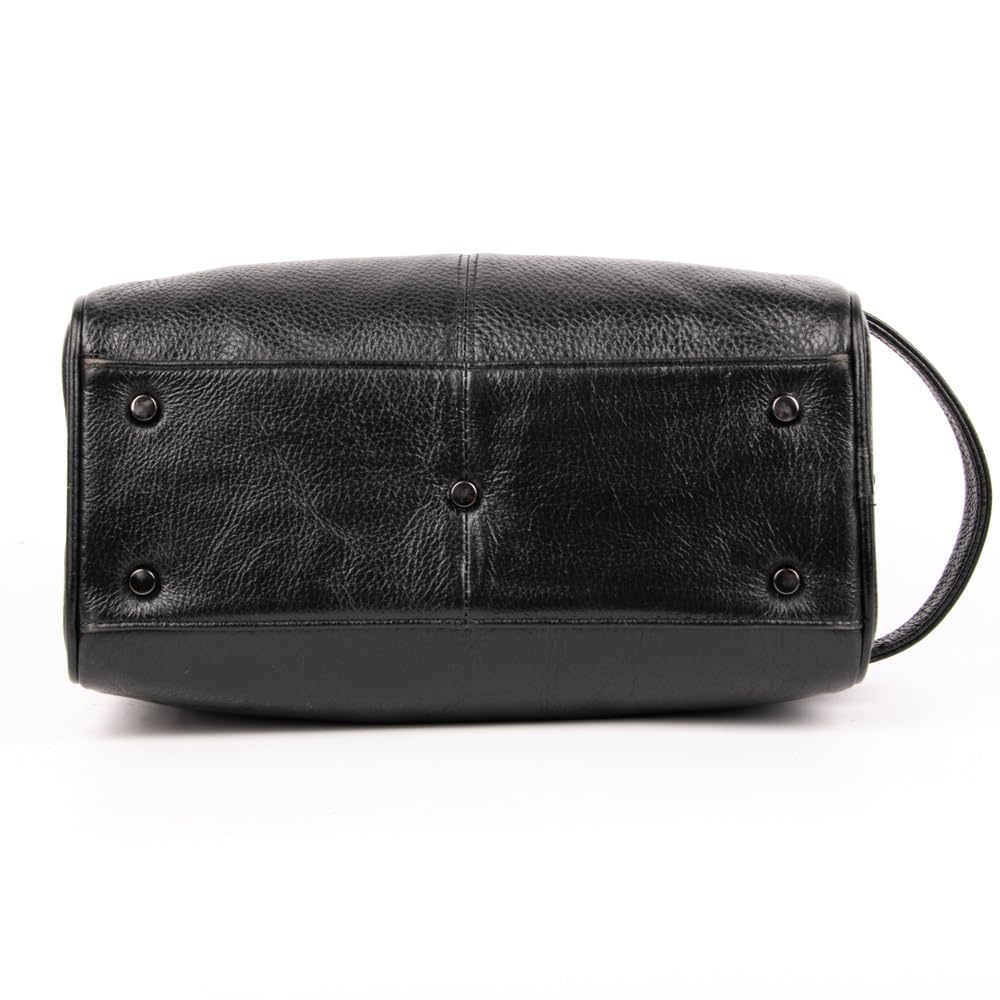 Kulturbeutel, Leder, wasserdicht, Reise-Kulturbeutel, Organizer, perfekt für Rasur, Pflege, Dopp Kit und Haushalt, Geschäft, Urlaub, Kosmetiktasche mit tragbarem Griff