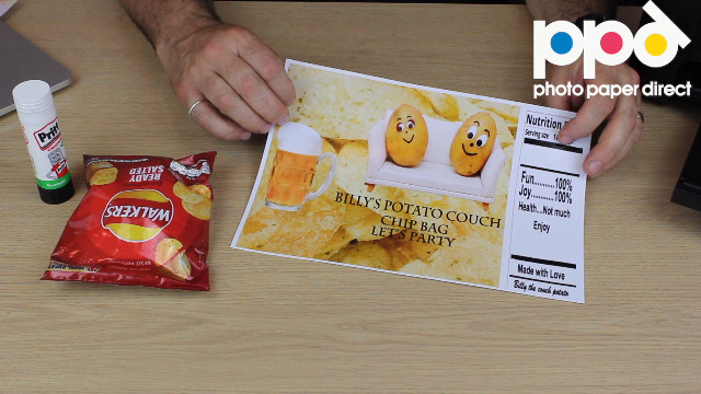 custom chip bag paper