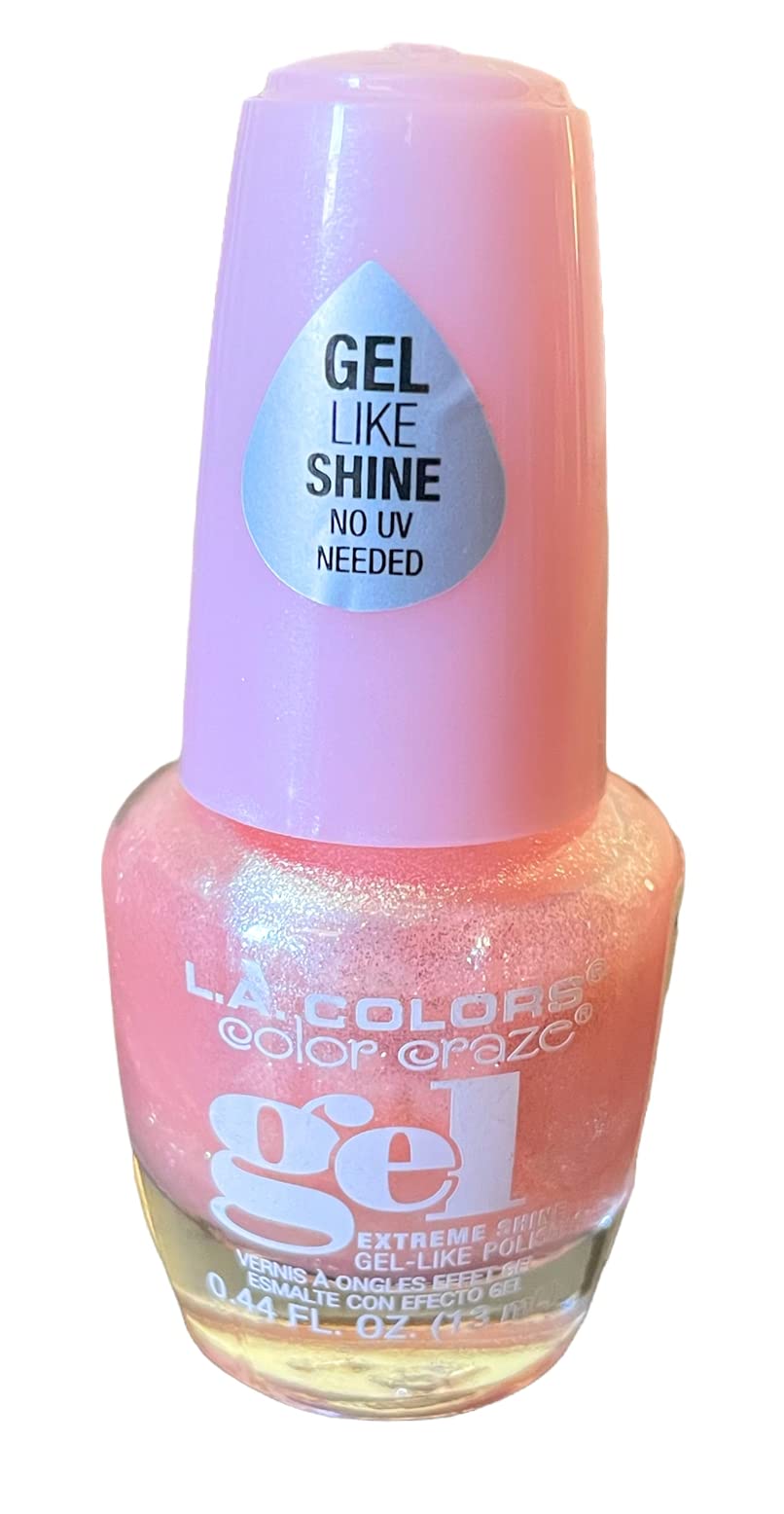 Amazon.com : L.A. Colors Crazy Gel Nail Enamel Pink Sugar, 0.44 Fl