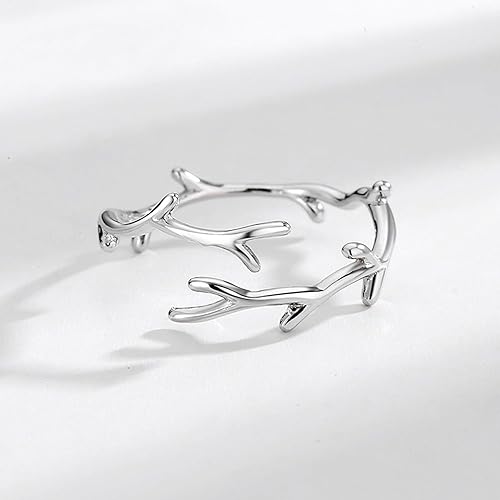 Miniatura 79 de 925 Sterling Silver Ring Minimalist Adjustable Rings Band Handmade Rings for Women Girls