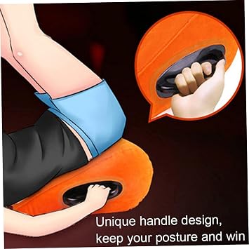 Wedge Pillow Inflatable Cushion,Body Positioners Lightweight Wedge Pillow,Auxiliary Inlet Triangle Cushion with Armrest Portable Foldout Out-Door Mattress Positioning for Sofa Bed