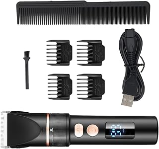 OSALADI Electric Hair Clipper Black LCD Display 3.7v Professional 500mah