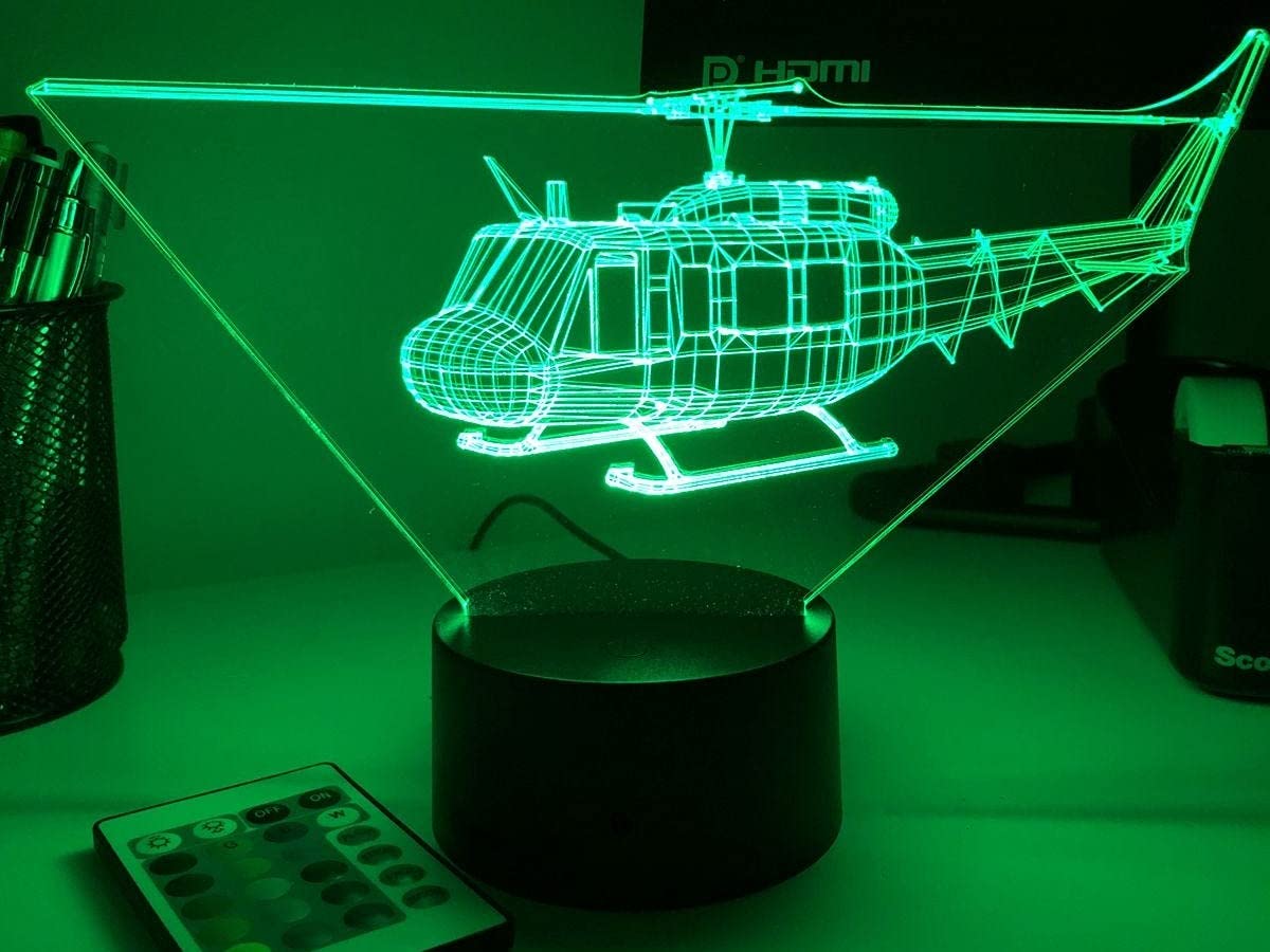 Amazon.co.jp: 【UH1 Huey 3D Aircraft Lamp】 カラーチェンジ 