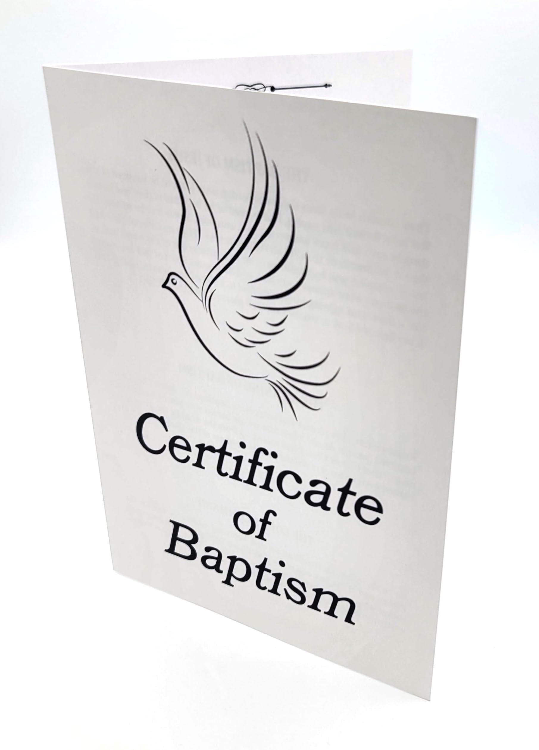 Baptism Certificates for Church Certificate of Baptism with Envelopes (6)