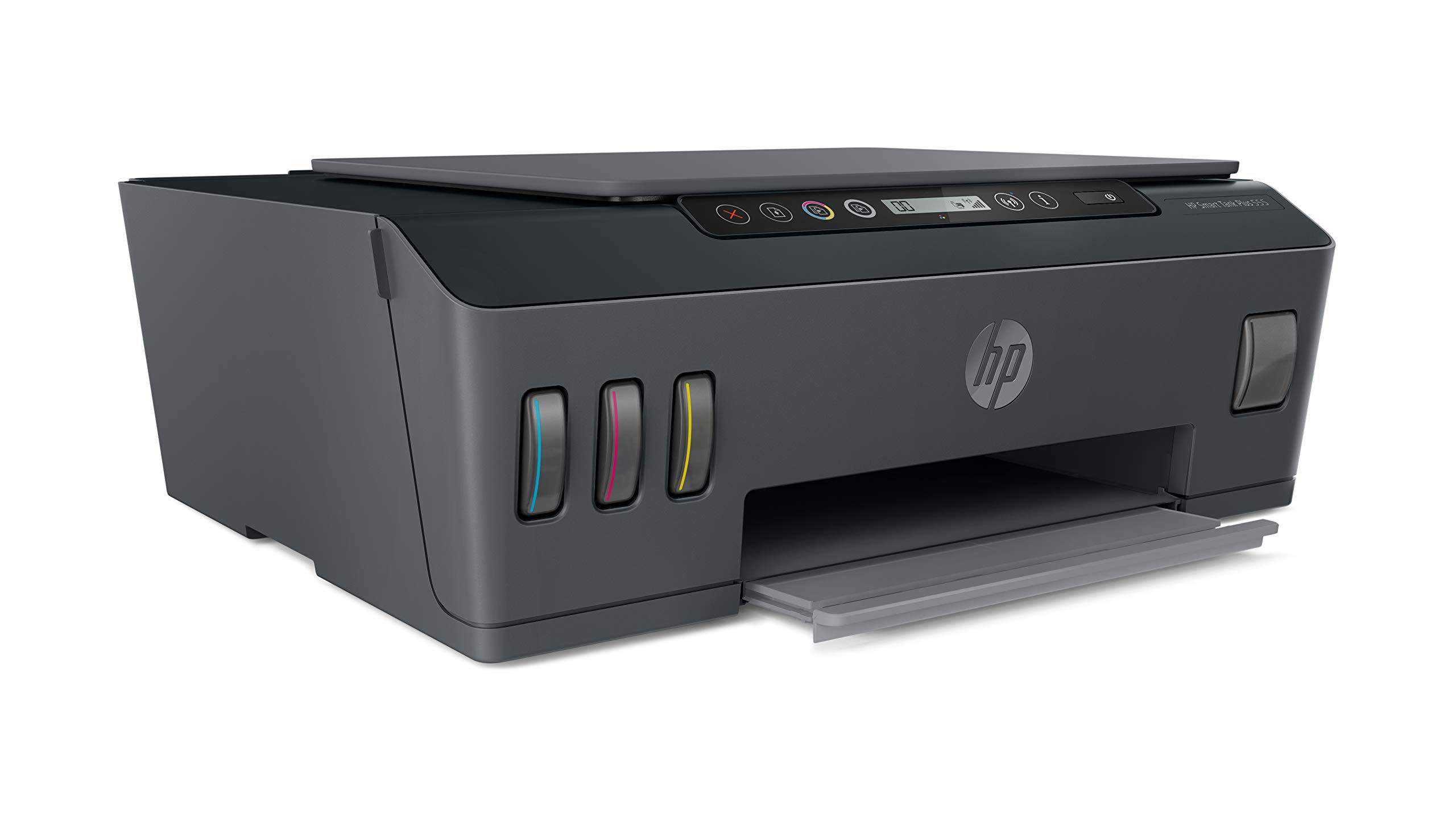 HP Smart Tank Plus 555 3-in-1 Multifunktionsdrucker (WLAN; Mobiles Drucken) – 3 Jahre Tinte inklusive, 3 Jahre Garantie, großer Tintentank, hohe Reichweite, Drucken in hoher Qualität