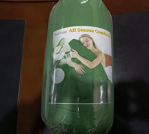 Miniatura 6 de BedTreat Edredón de plumón alternativo con pestañas en las esquinas, edredón acolchado para todas las estaciones, edredón matrimonial cosido en