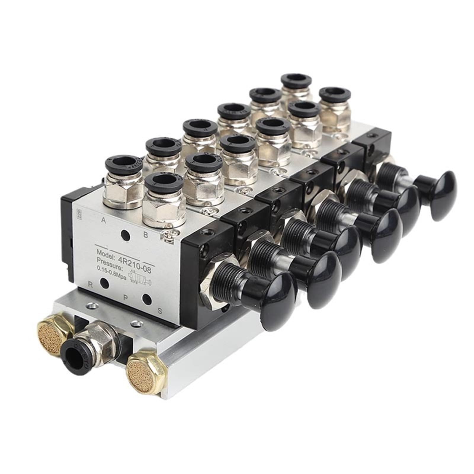 Combinaison vanne collecteur 4R210-08 à commande manuelle pour réseau d'air