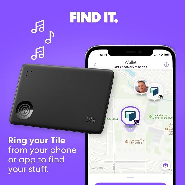 Tile by Life360 Starter Pack - Bluetooth Trackers and Item Finders for Keys, Wallets and More, Both iOS and Android Compatible, Phone Finder, Pack of 2 (Black Mate/Slim) - 3