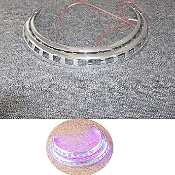Motorcycle New Brake Rotor Covers LED Light Ring Of Fire For Honda Goldwing GL1800 2001-2014 Blue