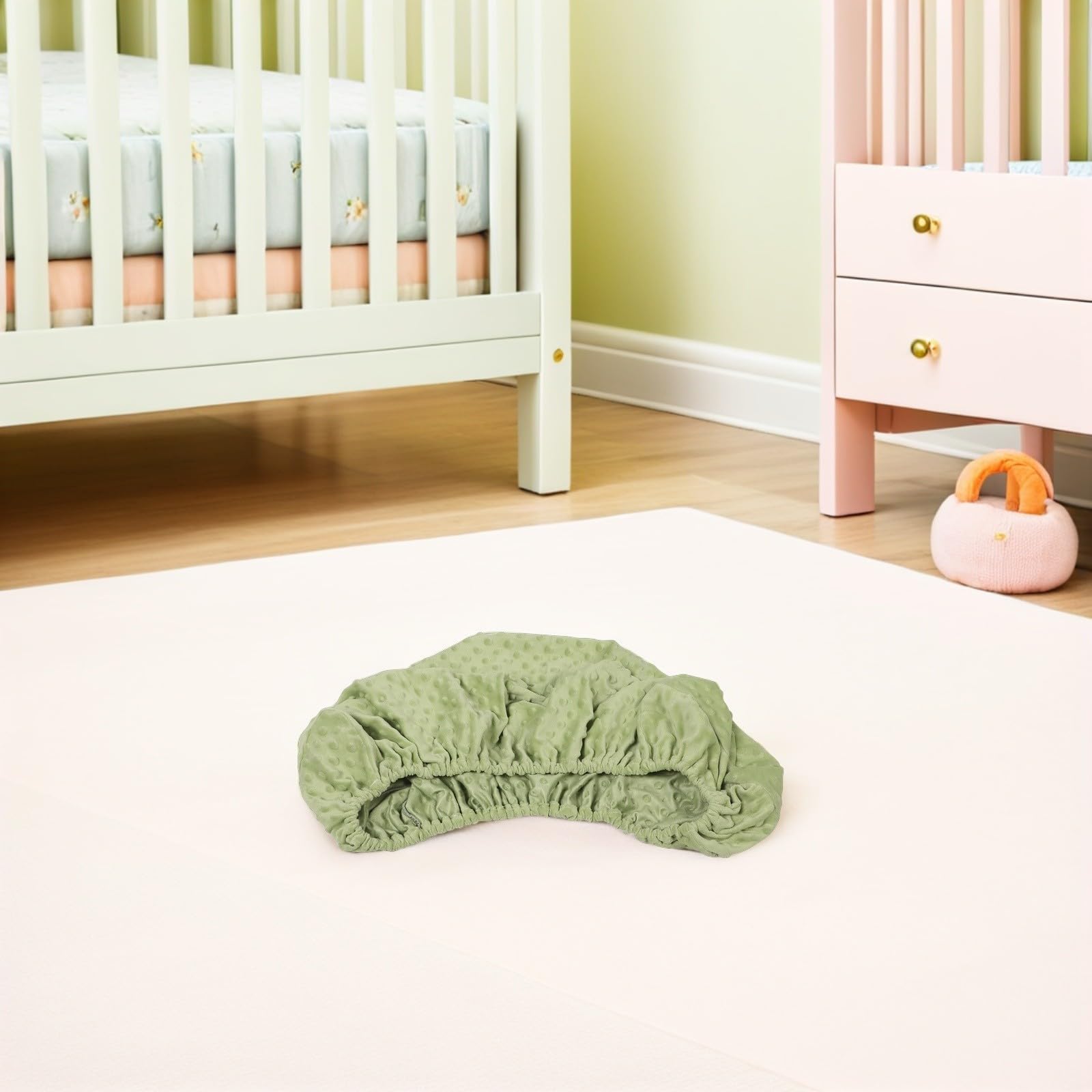 Levemolo Funda para Cambiador de Pañales de Felpa Suave Transpirable y Lavable, Tamaño 60x35cm, Paquete de 4 Piezas para Cunas y Apartamentos Pequeños