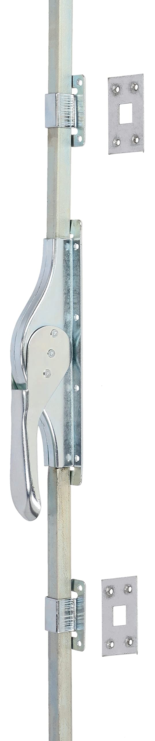 KOTARBAU® Cerradura de puerta de garaje galvanizada para puertas osciladas, 215 cm, color blanco
