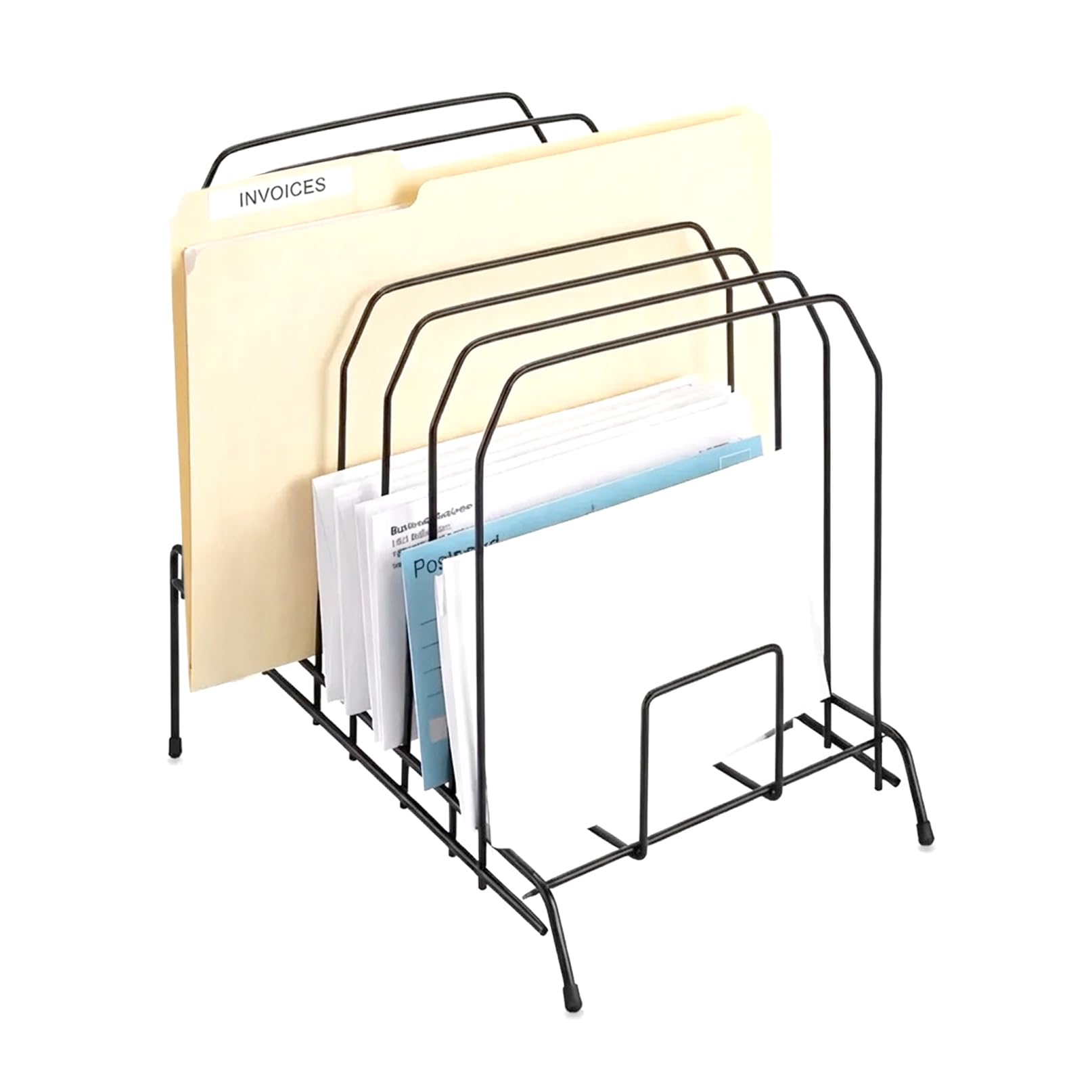 Staples; metal incline desktop file Sorter, 8 scomparti, nero
