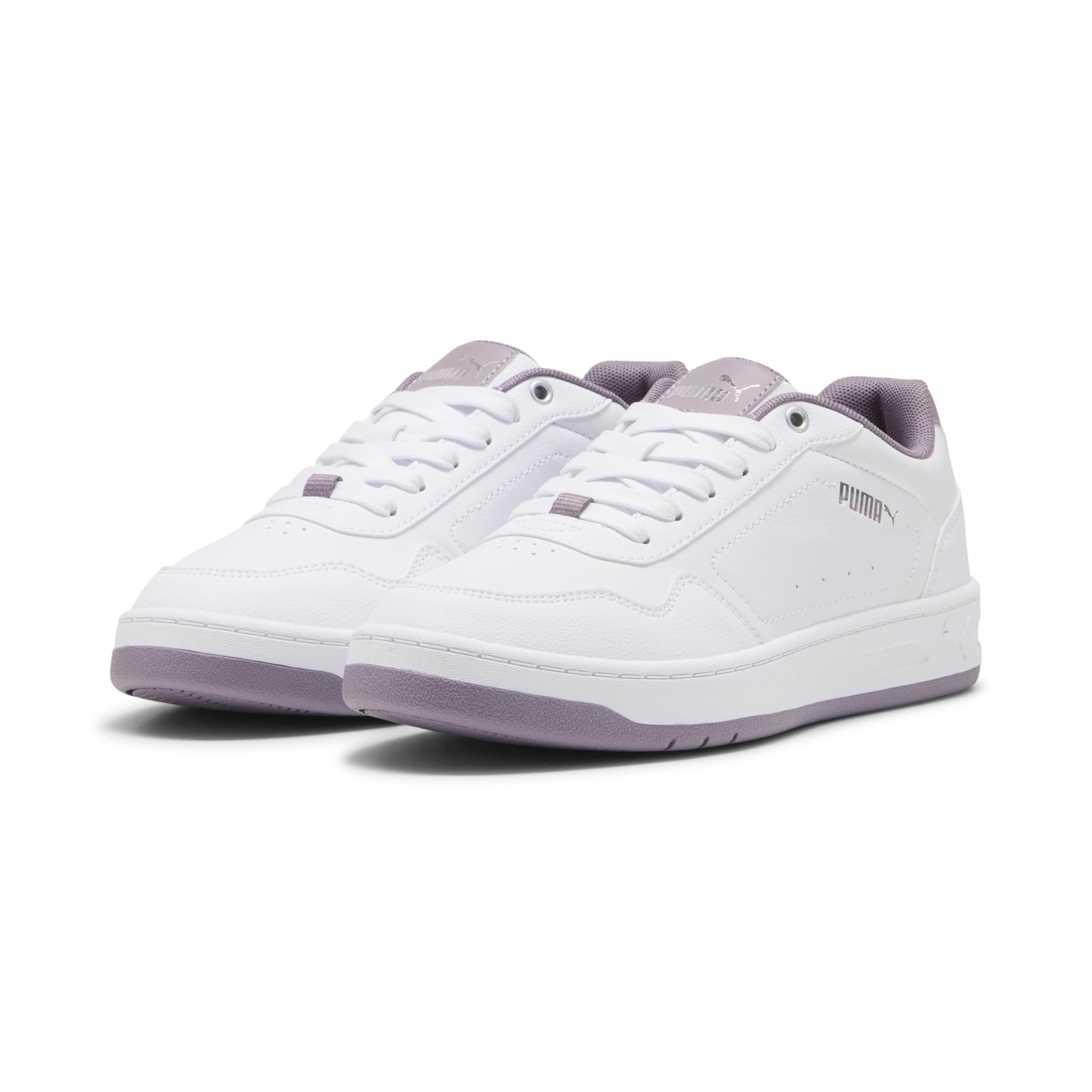 PUMA Court Classy, Scarpe da Ginnastica Donna, White Plum Jam Silver, 38.5 EU
