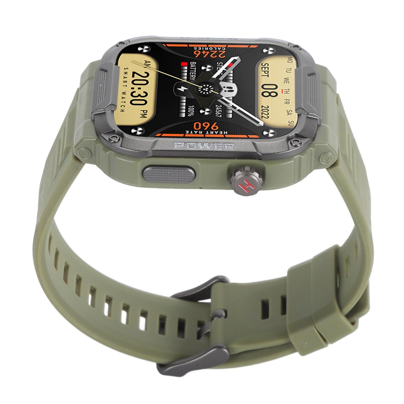 Cuifati Reloj Inteligente para Hombre, 1.85in Pantalla Tactil Podometro,