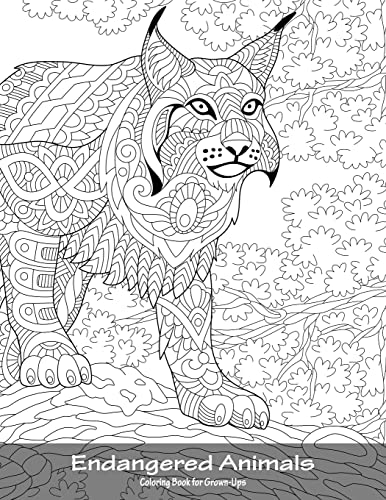 Endangered Animals Coloring Book for Grown-Ups 1