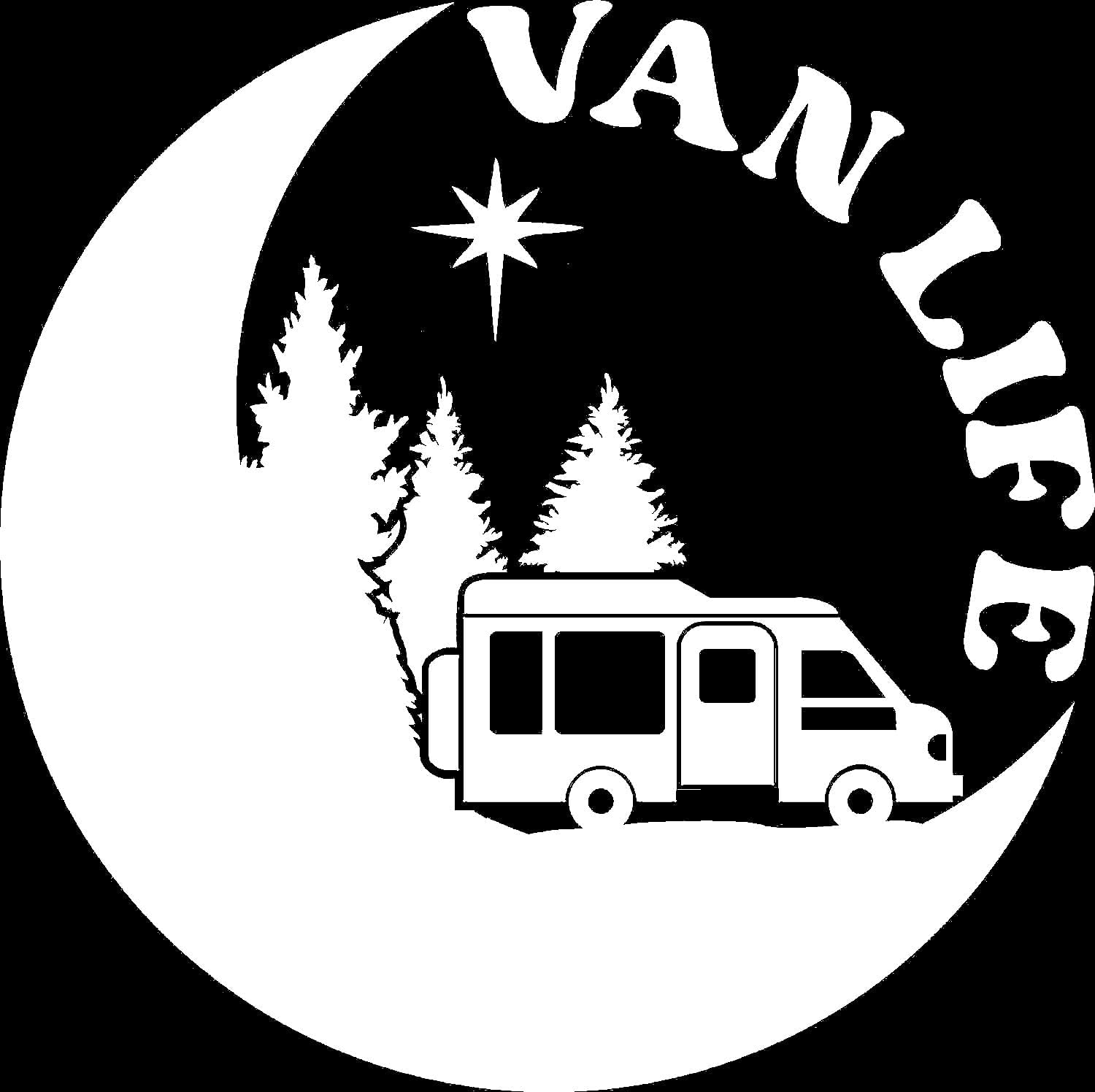 Van Life Adventure Travel Decal - Car Bumper Sticker - Van - Caravan - Motorhome - Campervan - Mirror - Laptop - Wall Decal (Black, Large) — view 22