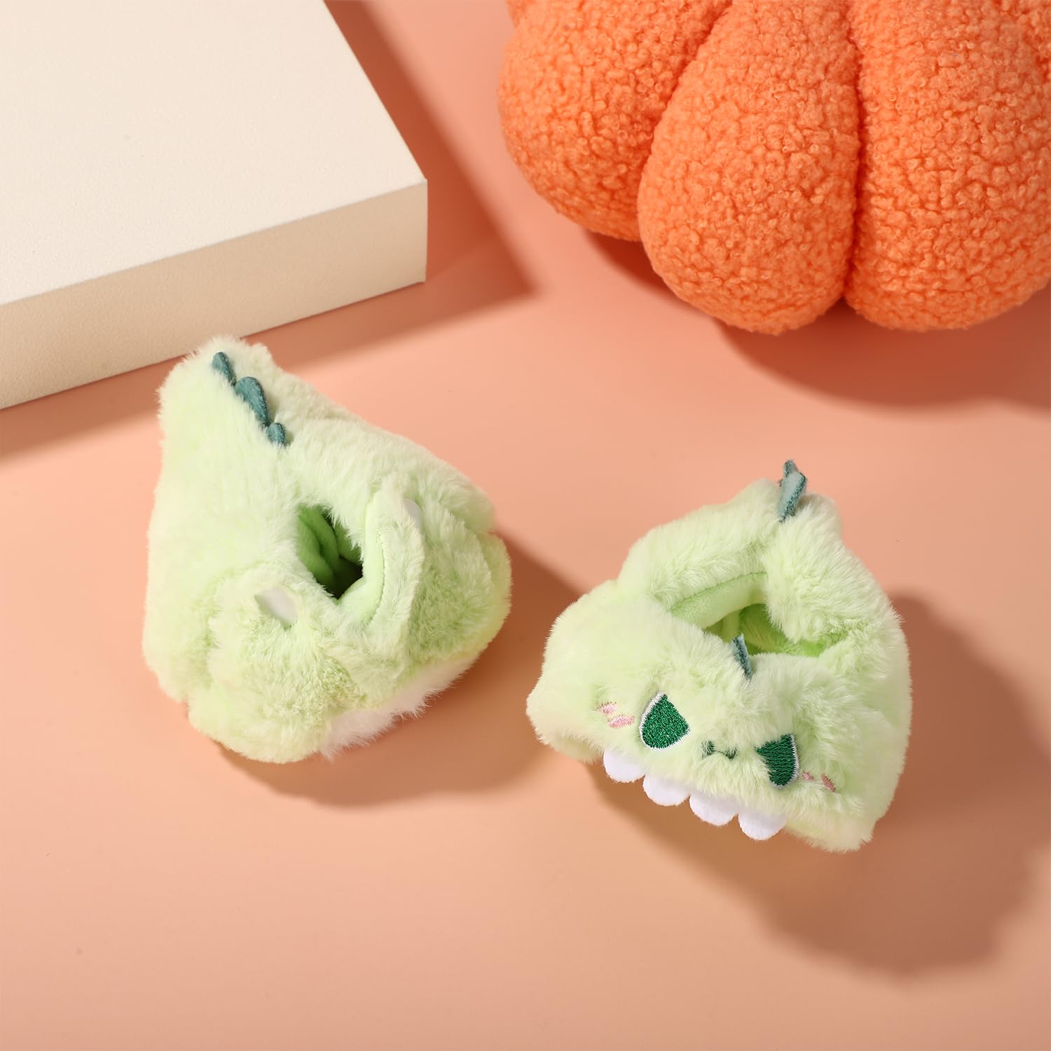 Tinoaly Clothes for Doll Cute Green Dinosaur Plush Toy Clothes Stylish Outfit Accessories for 6.7in Doll Decoration Display - Image 4
