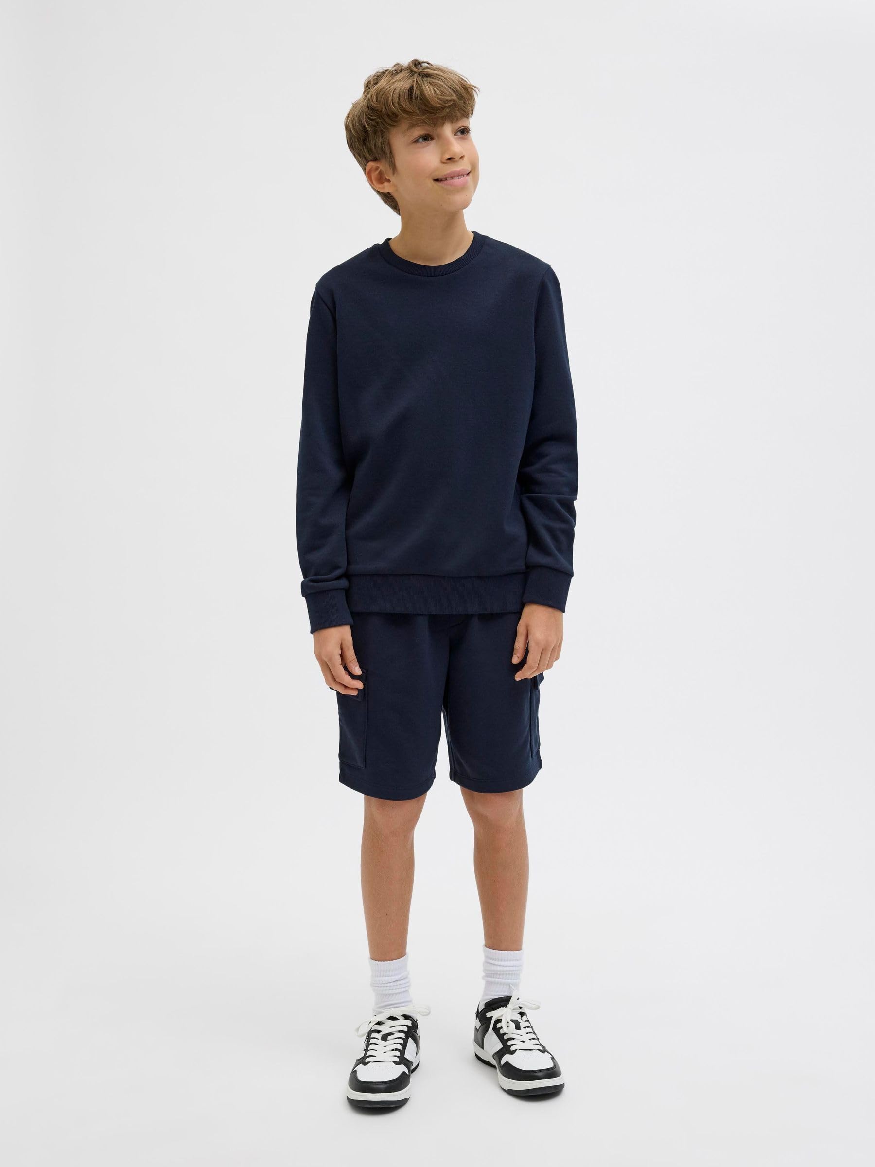 JACK & JONES Jpstbradley Sweat Cargo Szorty Gms Jnr - Shorty Chłopcy