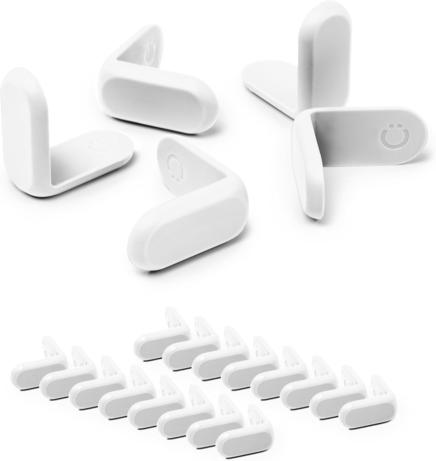 Ubbi Outlet Covers for Child Safety, Plug Protectors, Baby Proofing, Safe & Secure Electrical Plug Covers, White, 24 Count
