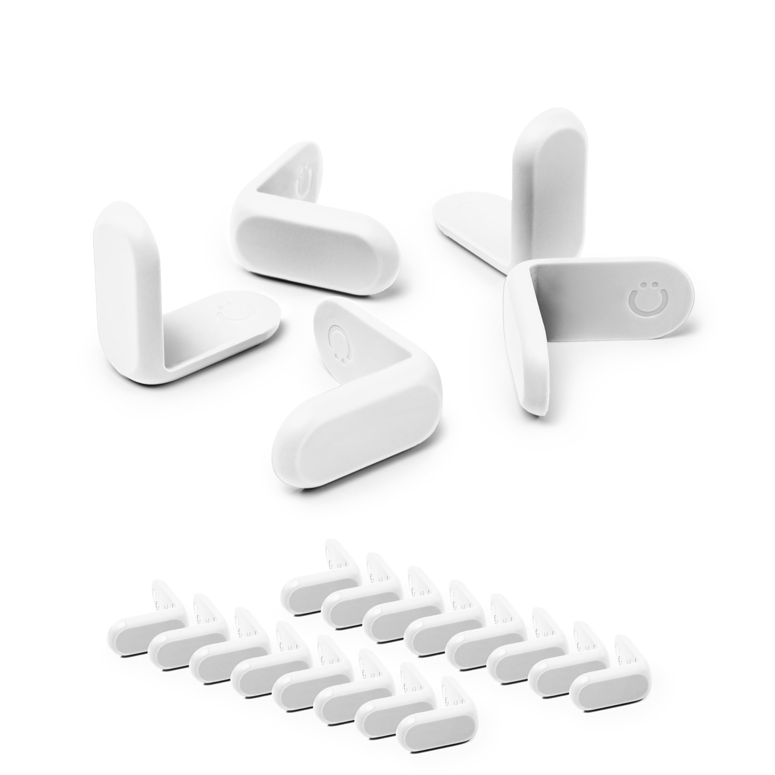 Ubbi Corner Protectors, 16-Piece Set, White