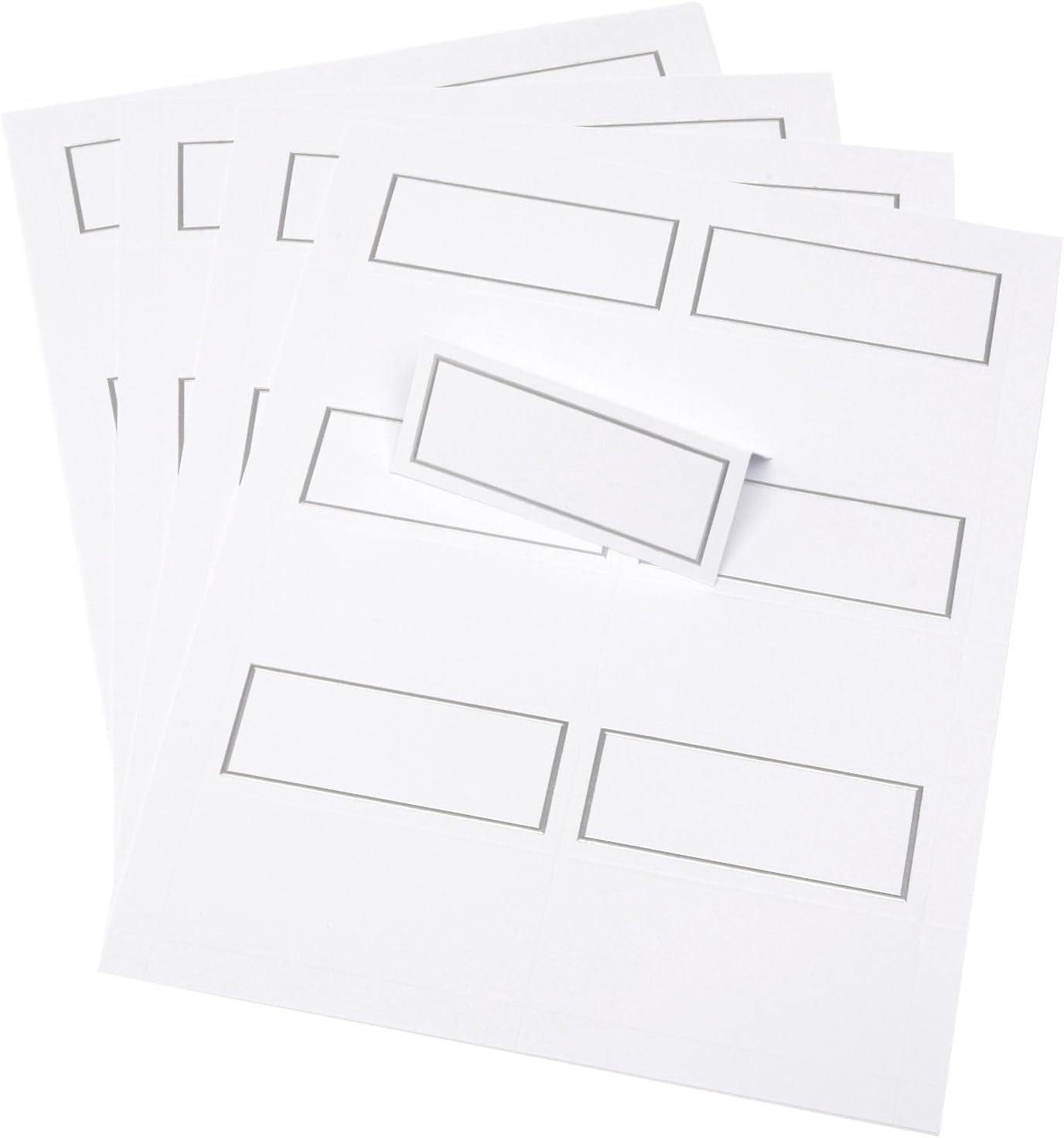 Wilton Silver Border Place Cards