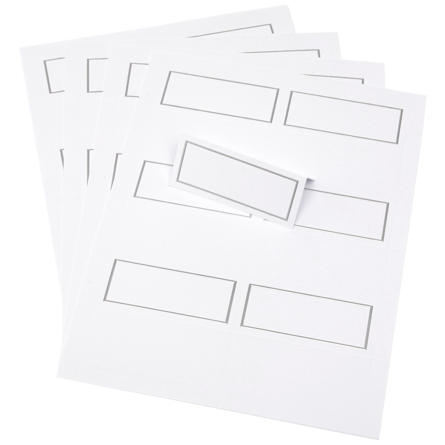 Wilton Silver Border Place Cards