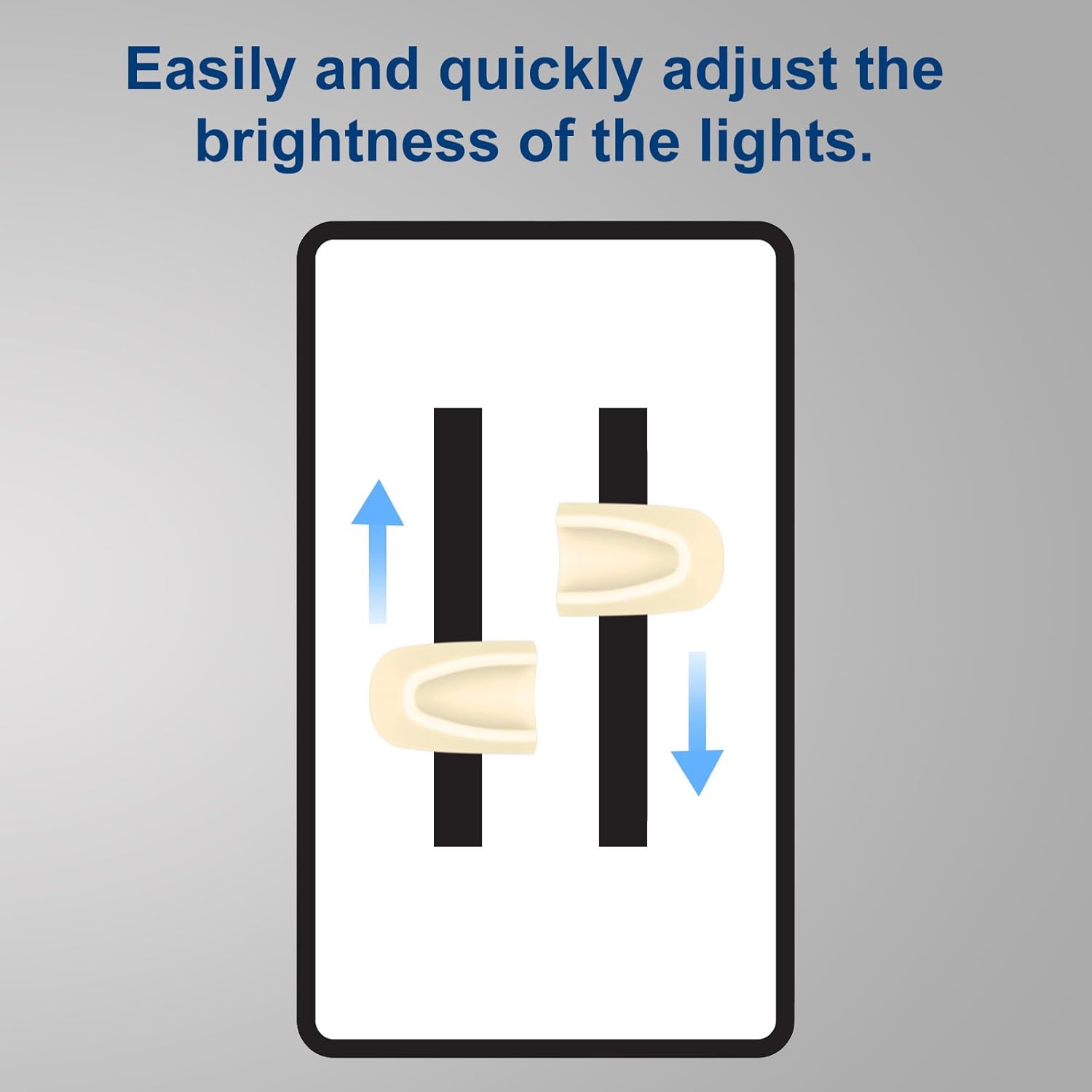 4pcs Dimmer Switch Knob Replacement, Ceiling Fan Control Slider Knobs Light Switch Button Replacement Compatible with Lutron for Fan Speed & Light Control (Beige)