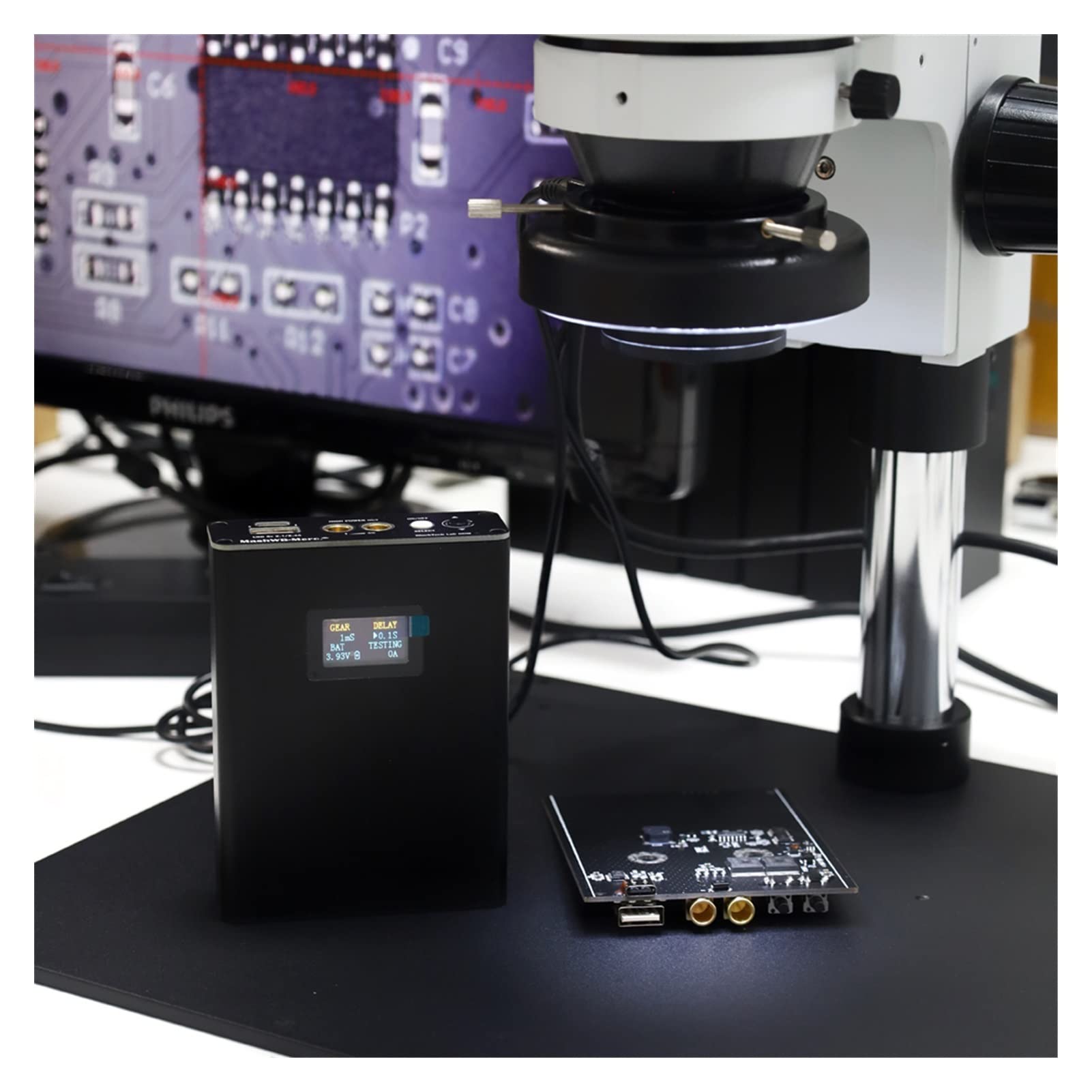Saldatrice a Punti con Display Digitale Set Fai da Te Mini saldatrice per Batteria al Litio 18650 Saldatura Cellulare Ricarica Attrezzature per Saldatura a Punti