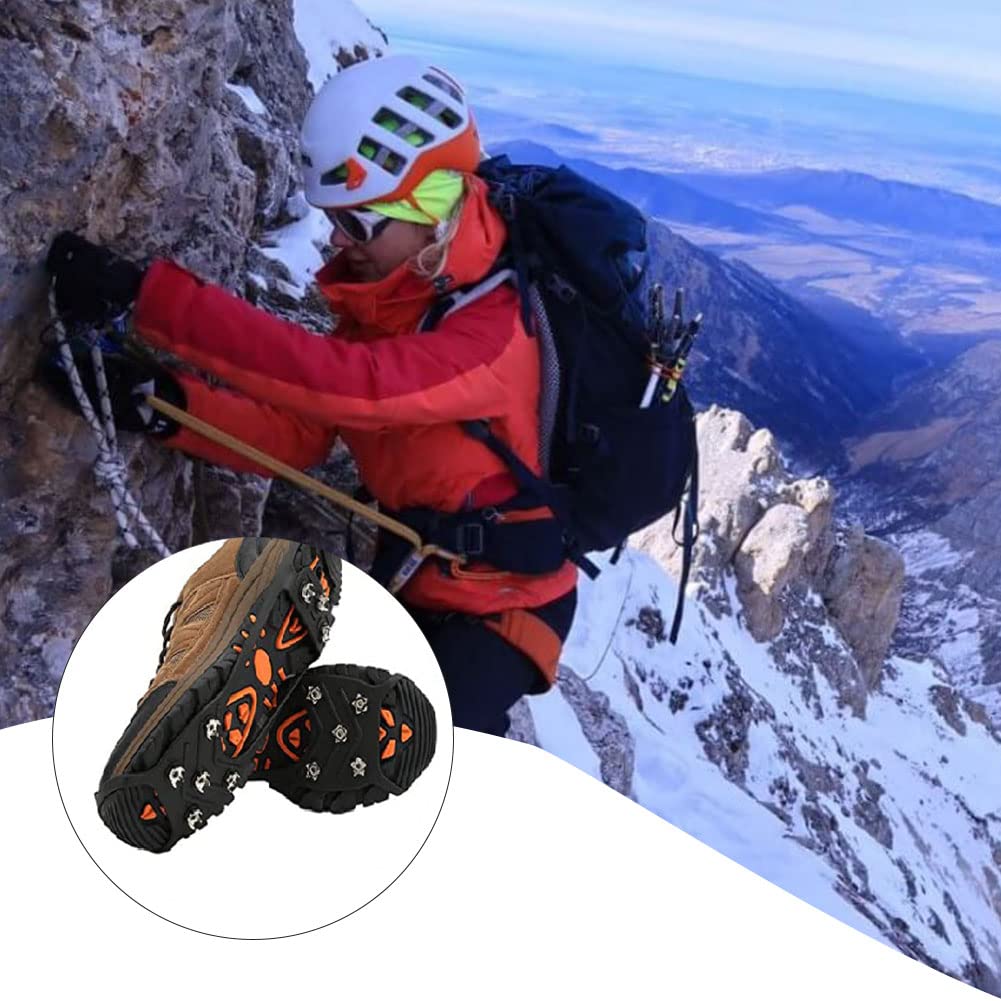 Ramponi Da Ghiaccio Leggeri - 8 Punte Acciaio Inox, Antiscivolo Per Neve E Ghiaccio - Foto 8