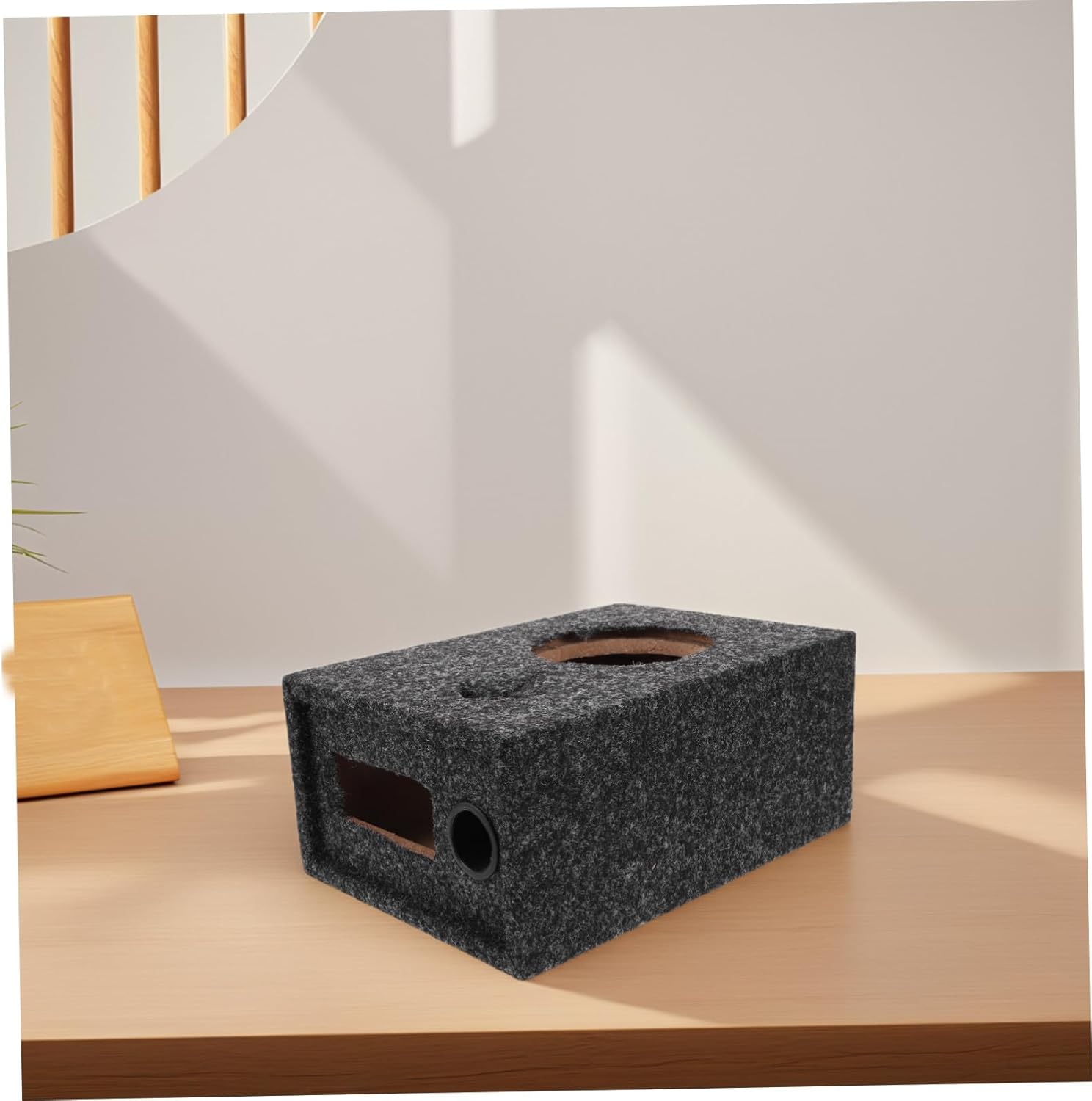 Vehicle Audio Enclosure Box for Subwoofer Design Robust Construction for DIY Car Audio Projects High Low Frequency Ports for Superior Sound Quality Easy Installation Space
