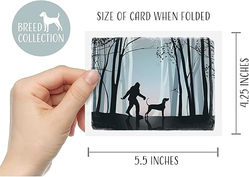 Miniatura 8 de Breed Collection Tarjetas de felicitación y sobres de Cocker Spaniel y Bigfoot  Paquete de 8  Tarjetas de notas en blanco tamaño A2  48 razas