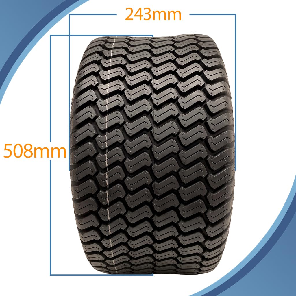 Parnells 20x10.00-10 Rasenmäher Reifen Vierlagig Rasen Gras - Rasenmäher Reifen Wanda P332 2er Set