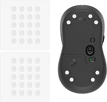 زلاجات ماوس WFB 40 Dots زلاجات عالمية لفئران الألعاب،تتحرك بسلاسة أكبر ومناسبة لوسادات الماوس القماشية باللون الأبيض