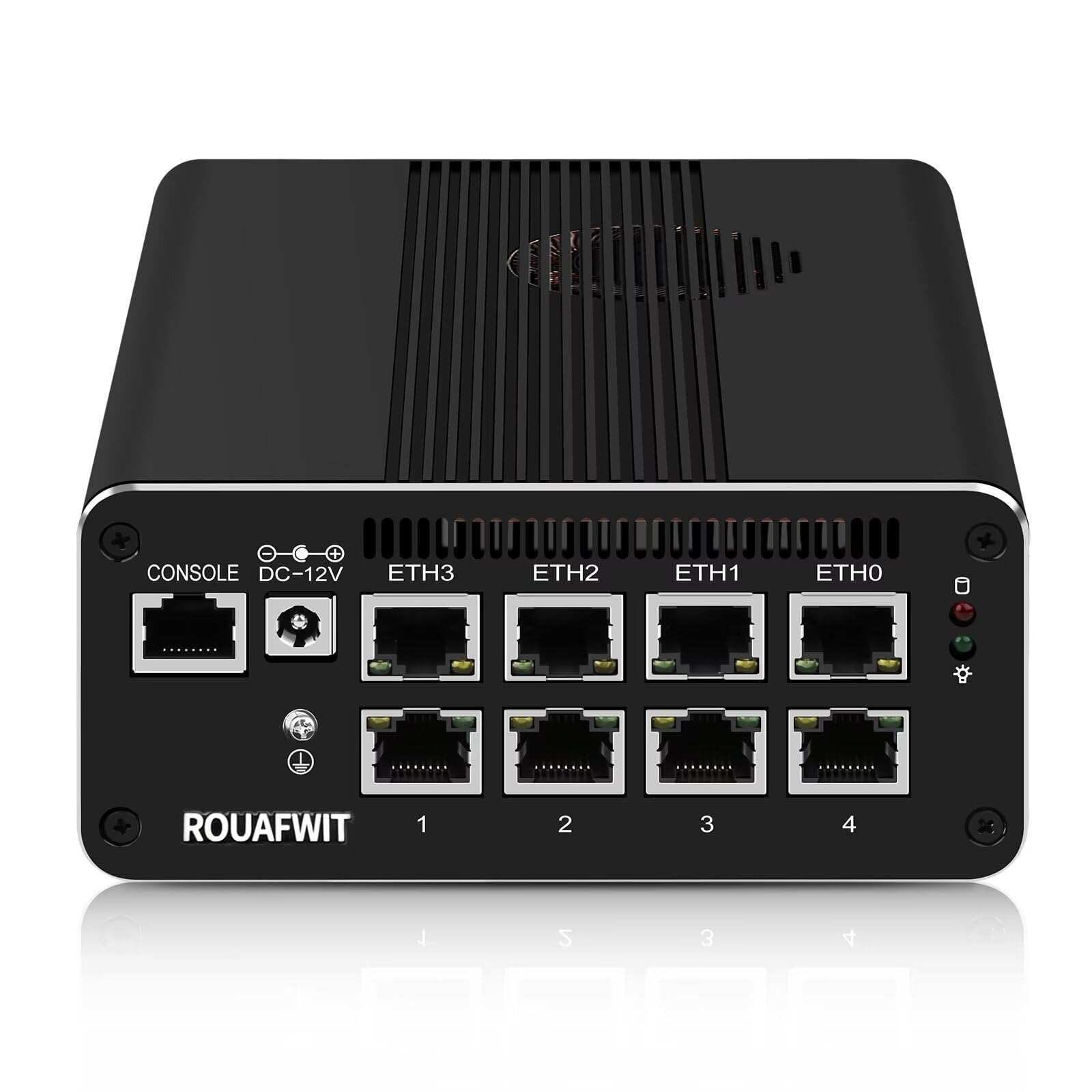 Micro Firewall Mini PC i5-1135G7, DDR4 0GB RAM 0GB SSD Router Appliance Computer, 8 x 2.5Gbe i226-V LAN, Console COM, Type-C, AES-NI