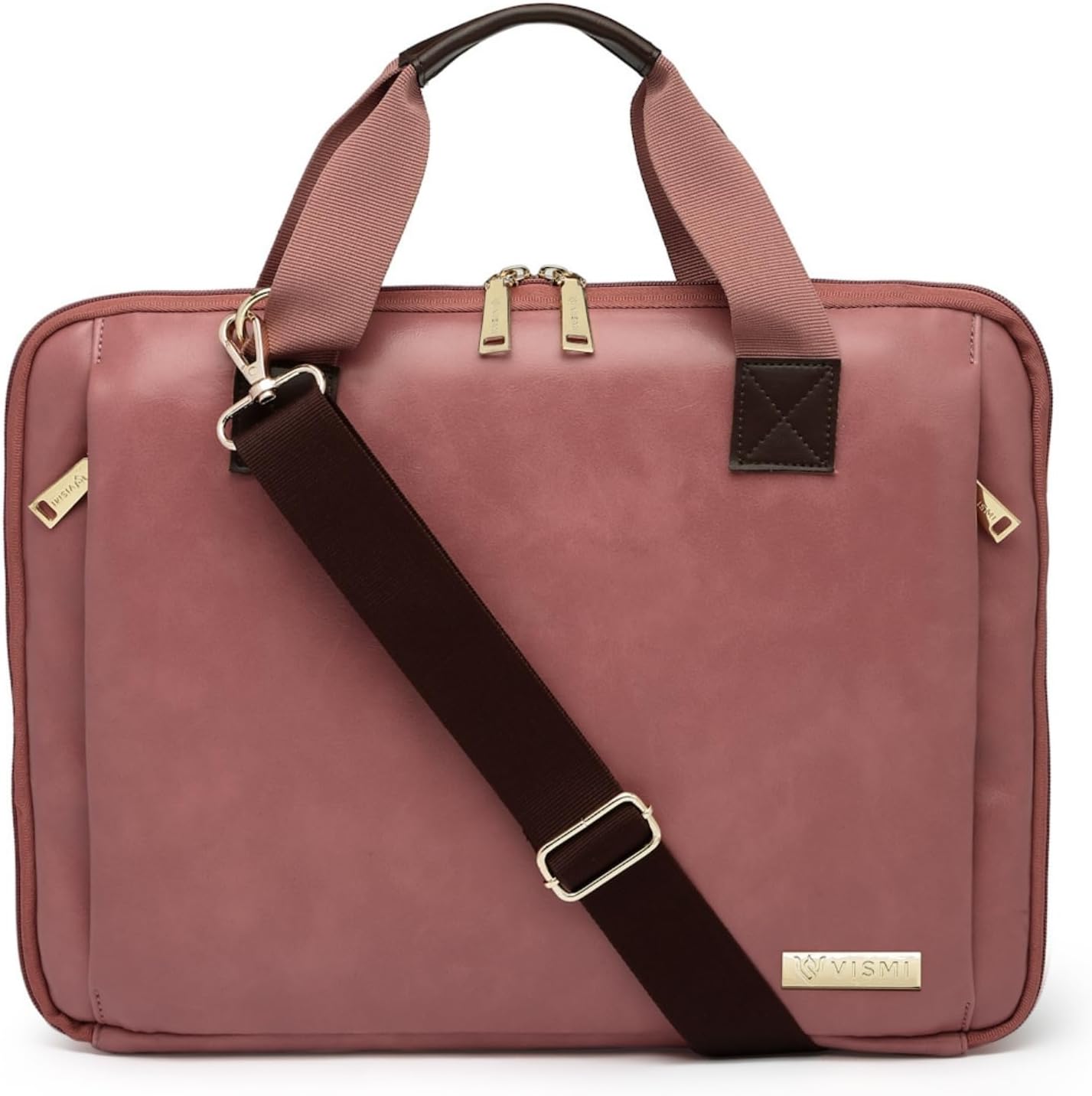 VISMIINTREND Leather Office Laptop Bags for Men & Women,Stylish,Briefcase,Messenger Bags |Fits 13",14", 15.6" Macbook Laptops,Birthday Gift for Husband/Father,Valentine Gifts for Boyfriend