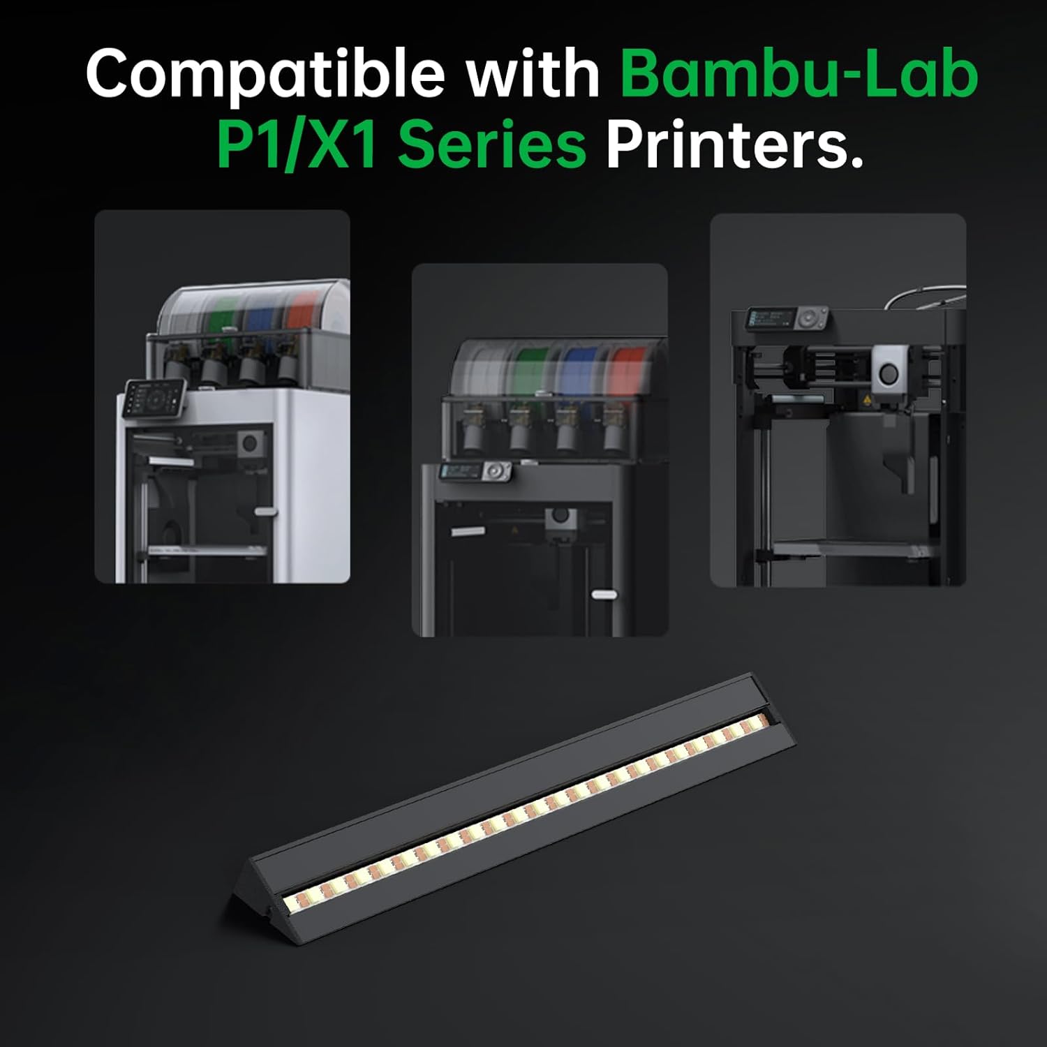 BIGTREETECH Panda Touch Upgrade Touch Screen Kit+Panda Lux LED Light Strip Compatible with Bambu-Lab P1P/P1S/X1C 3D Printers