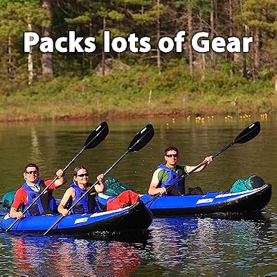 Sea Eagle 380X 12'6 Explorer Inflatable Kayak- Fishing, Touring, Camping, Exploring &White Watering-Self Bailing, Removable Skeg, Drop Stitch Floor