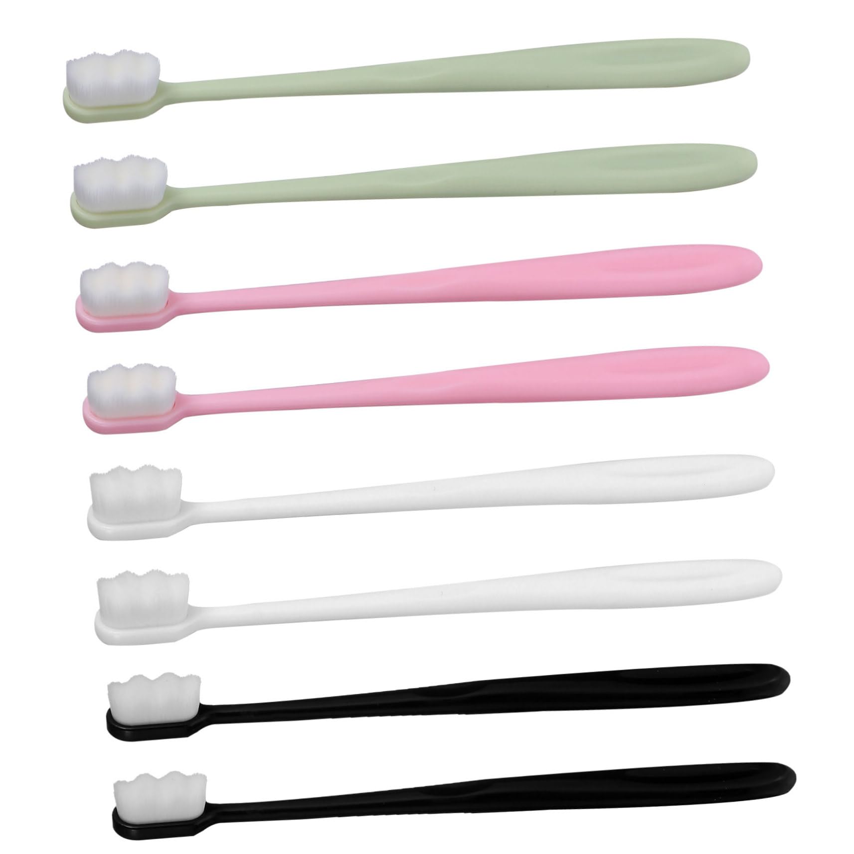 HOODANCOS 8pcs Maternal Gums Care Brush Extra Soft Bristles Toothbrush for Adults Portable Toothbrush Deep Cleaning Brush for Sensitive Gums