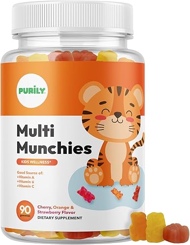 Gomitas multivitamínicas para niños con vitamina D vegetarianas para niños con apoyo inmunológico para niños, multivitamínico para niños con