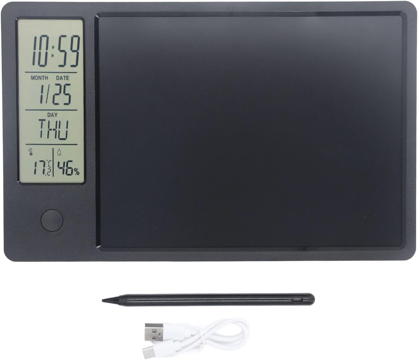 LCD Tablet, Electronic Calendar Whiteboard with Notepad, Erasable Drawing Pad with Whiteboard Combines Writing Block, Calendar, Office Reminder, Notice Board