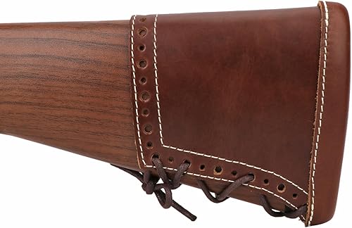Miniatura 7 de TOURBON Cuero Caza Sling Escopeta Rifle Recoil Pad Stock Extender Buttstock Bolsa para Hunter Shooter