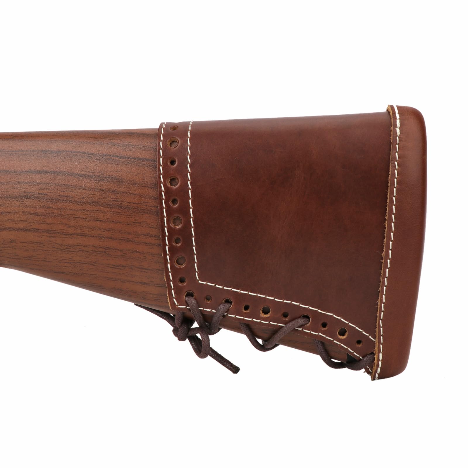 Almohadillas de Retroceso de Cuero Genuino para Escopeta y Rifle, Almohadilla Ajustable para Culata