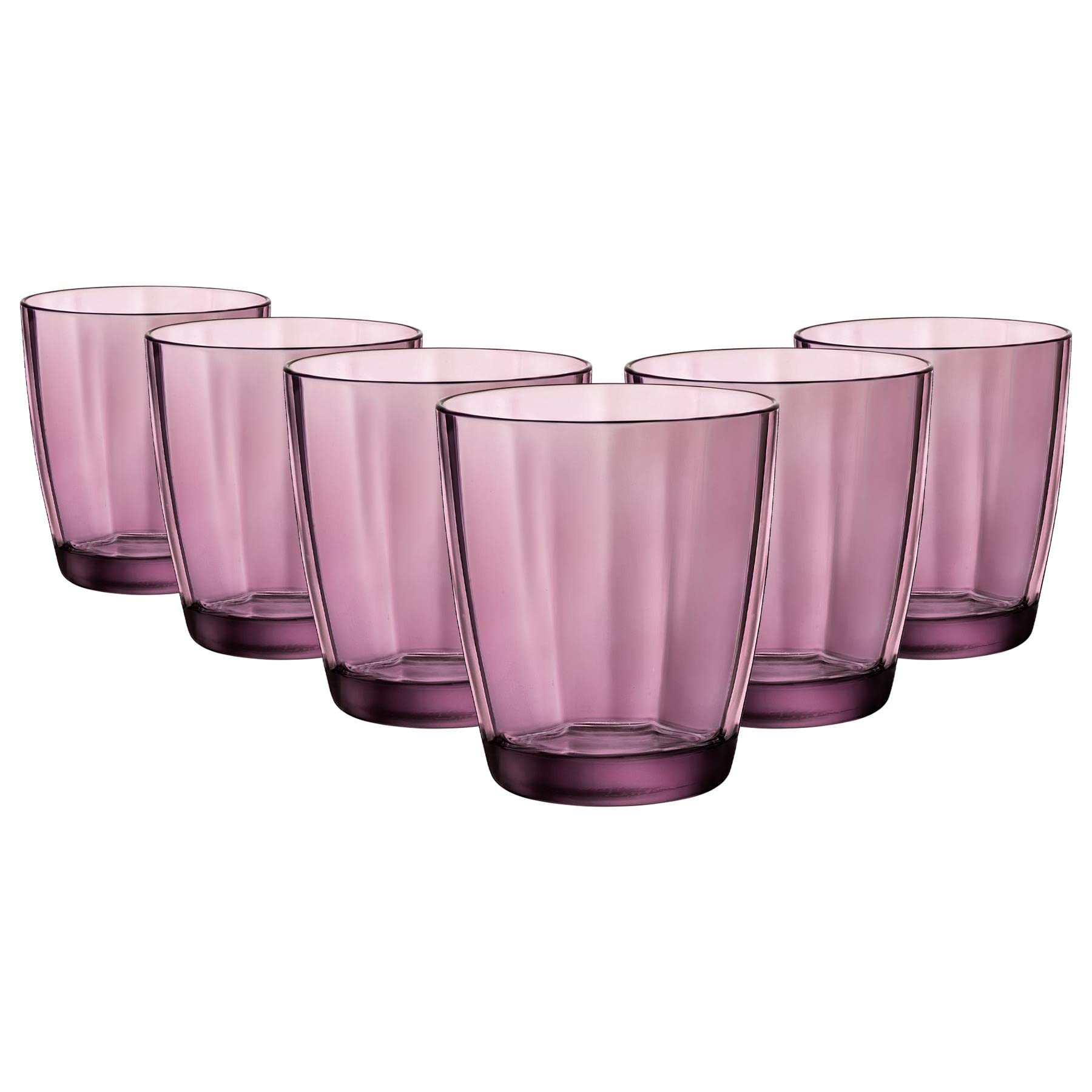 Bormioli Rocco Purple Pulsar Glass Cup 390 Ml (6 Units) (Pack 6X)